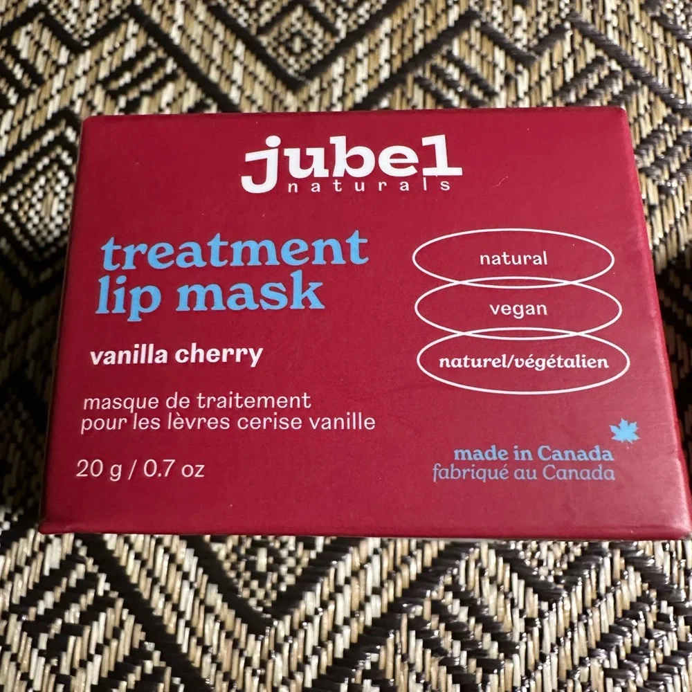 JUBEL Naturals Treatment Lip Mask Vanilla Cherry Vegan  Natural NWT